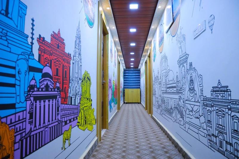 Line drawings of the old city